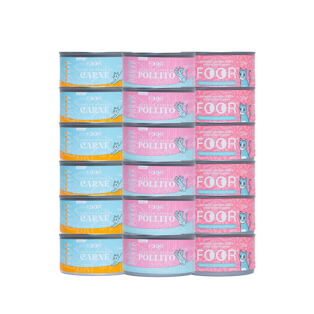 Pack mix 18 unidades para gatos