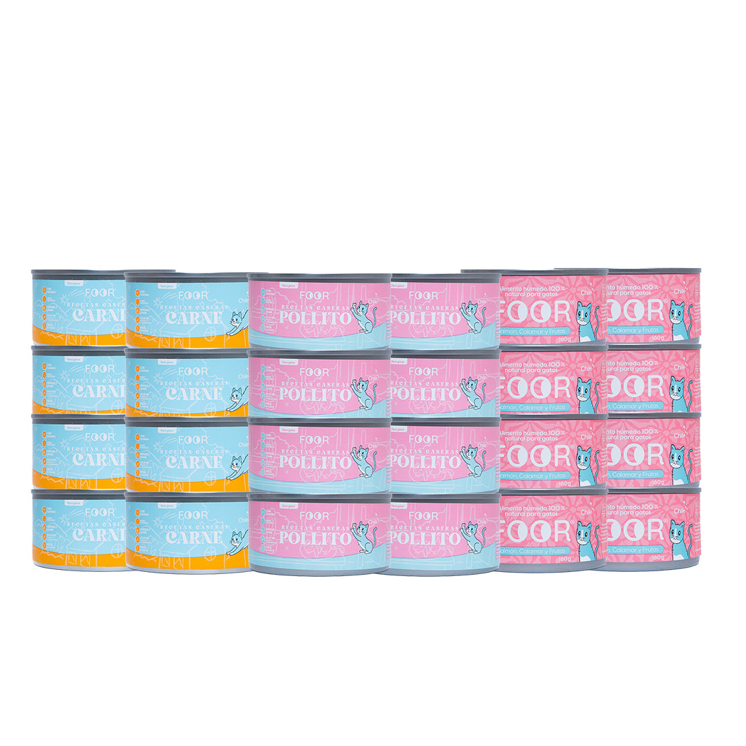 Pack mix 24 unidades para gatos