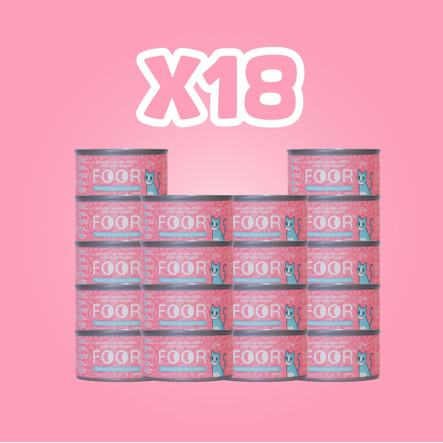 Foor original para gatos x18