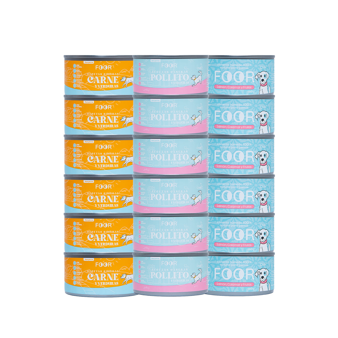 Pack mix 18 unidades para perros