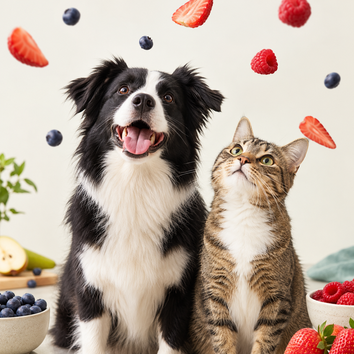 El trío frutal que alegra pancitas y corazones peludos