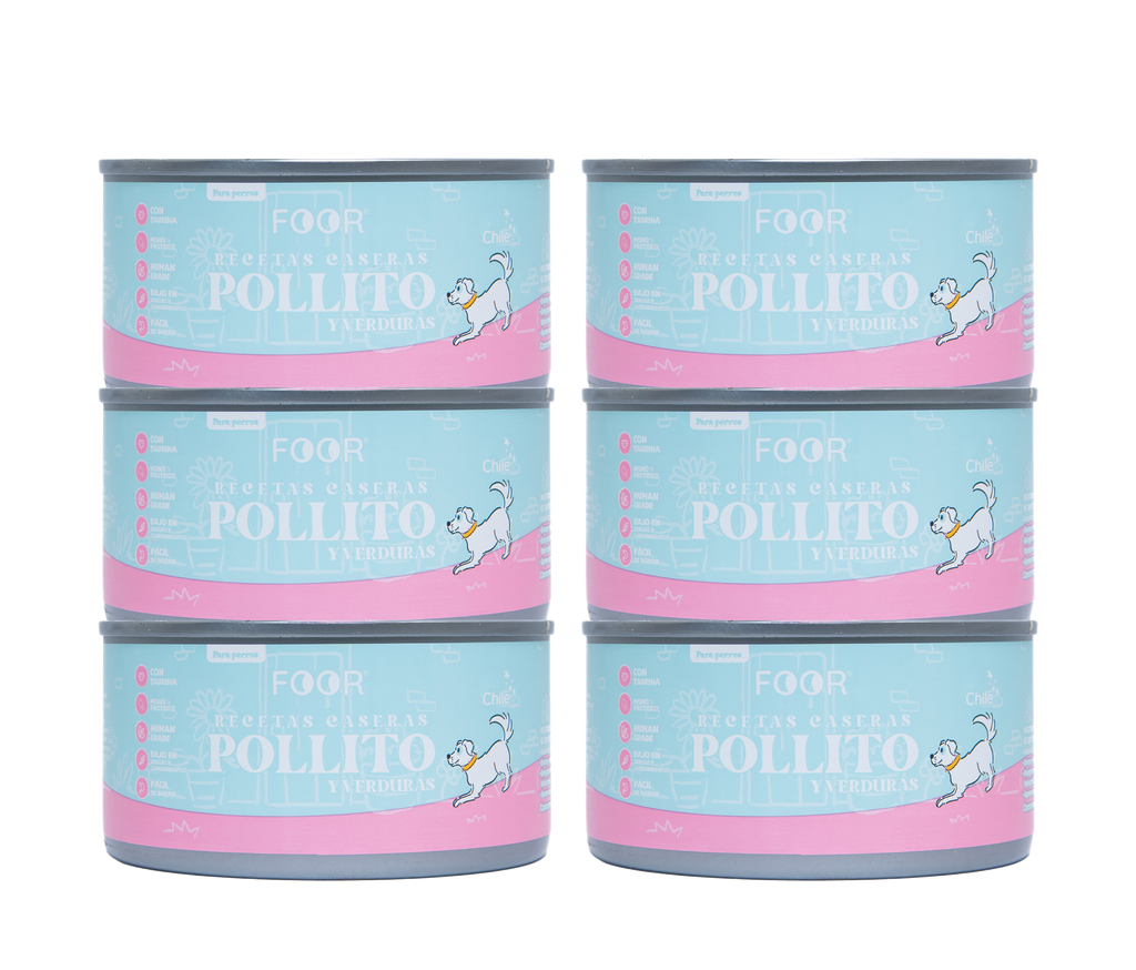 Pack 6 unidades pollito para perros