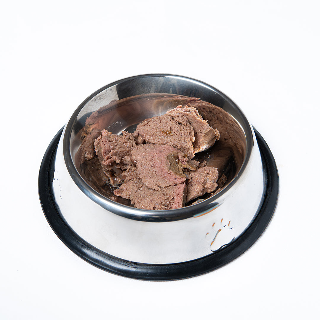 Carne y verduras para perros
